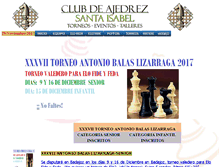 Tablet Screenshot of ajedrezsantaisabel.com